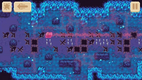 新发布的解谜游戏《滑滑史莱姆》通过合理规划滑动路径以找到出口

