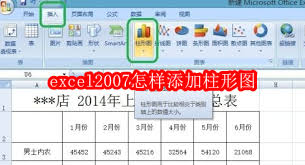 如何在Excel 2007中绘制柱形图—步骤详解