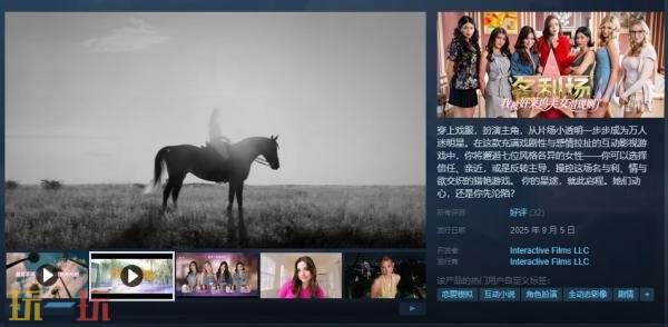 真人互动影游《名利场：我被好莱坞美女潜规则了》正式上线，现已发售。

