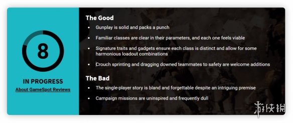 《战地6》在Gamespot的评分高达8分，彰显其助力系列再登辉煌的卓越表现