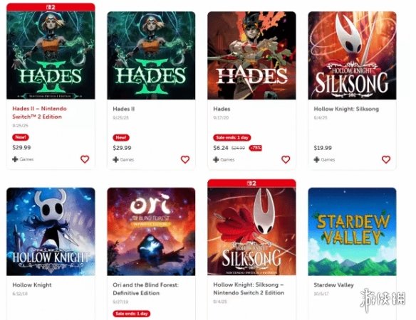 NS游戏销售排行榜：第一名为《哈迪斯》，第二名依然是《哈迪斯》，第三名仍旧是《哈迪斯》