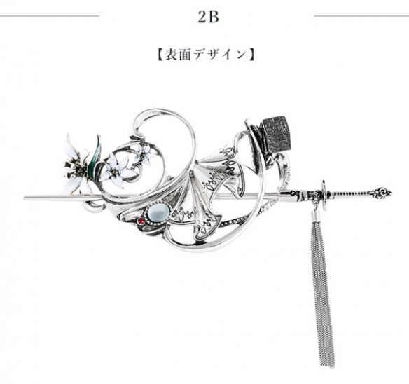 MAYLA携手《尼尔：机械纪元》推出了以2B与9S为灵感源泉的联名发簪，彰显二者经典角色的魅力！