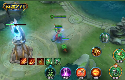 《英魂之刃口袋版》新晋英雄木元素,展现了多样化的绝技,包括传送、偷塔与自我回血! 《英魂之刃口袋版》新晋英雄木元素,展现了多样化的绝技,包括传送、偷塔与自我回血!