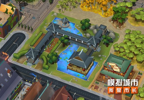 《模拟城市：我是市长》推出了以山水为主题的限时庆典，带来多款精美的国风建筑作品。