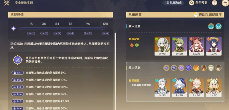 《原神》月之二版本“参究故墟·稳健知行”活动中的“安全接敌实训”第一关战术讲解  
