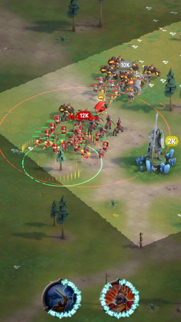 在移动设备上操控不同颜色的旗子，类似于部落冲突的游戏推荐