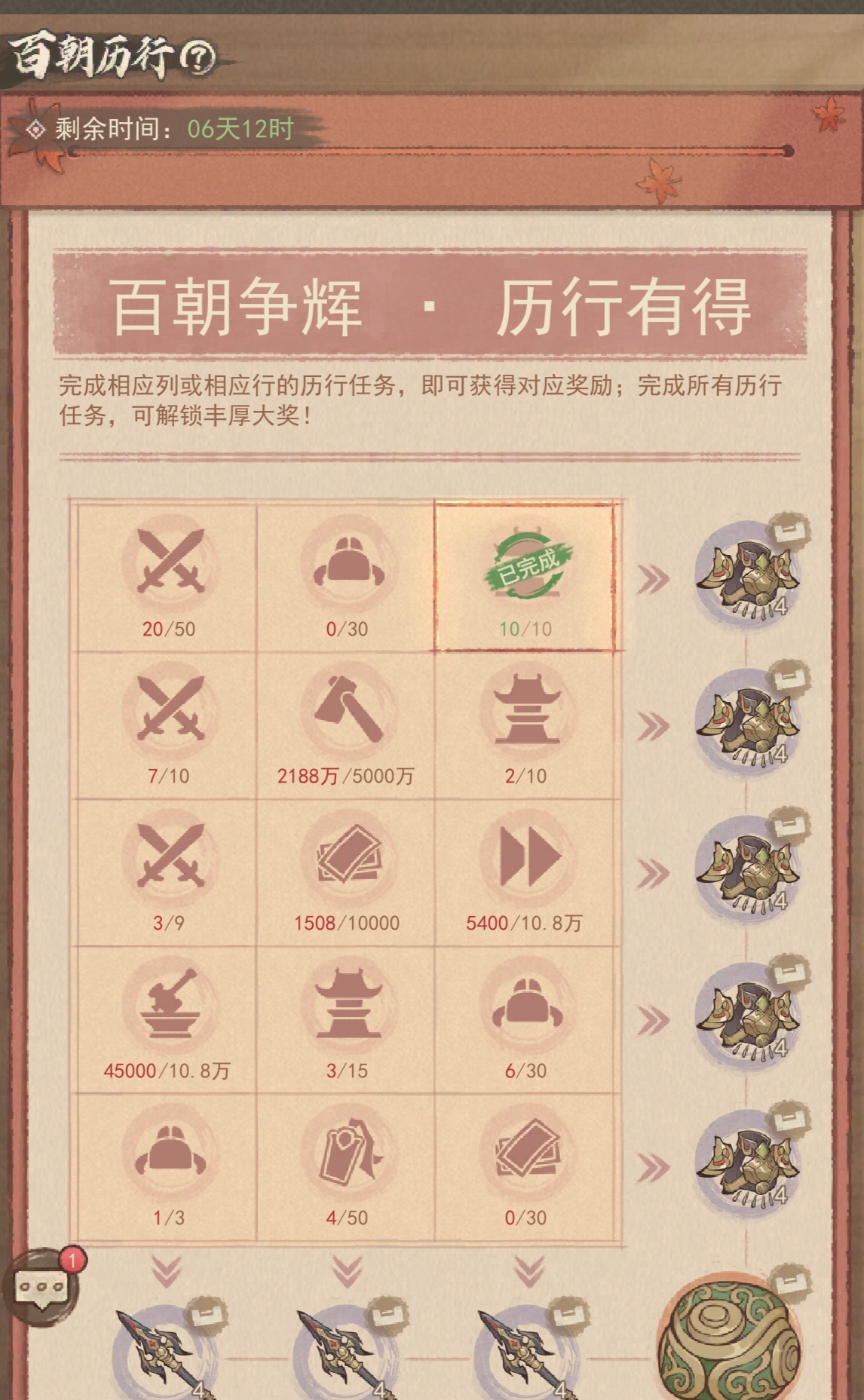 《这城有良田》百朝历行活动攻略详解 《这城有良田》百朝历行活动攻略详解