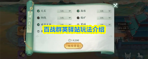 百战群英中驿站玩法的详细介绍