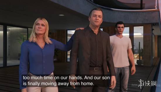 《三男一狗》中的吉米已步入而立之年，仍然居住在父母的家中，依赖啃老生活，这是麦克无法忍受的现状。

