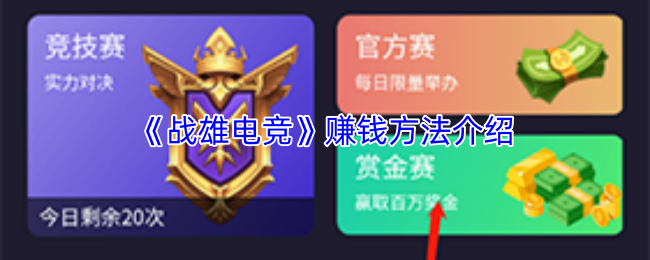 《战雄电竞》的盈利途径详解 《战雄电竞》的盈利途径详解