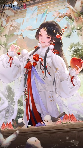 首度揭示天刀手游冬季梅花主题外观的细节，梅落衣间散发幽香满袖，迎寒傲雪暗香自来。

