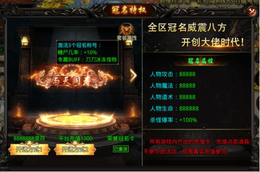 关于龙之觉醒特殊套装BUFF冠名特权的详细介绍