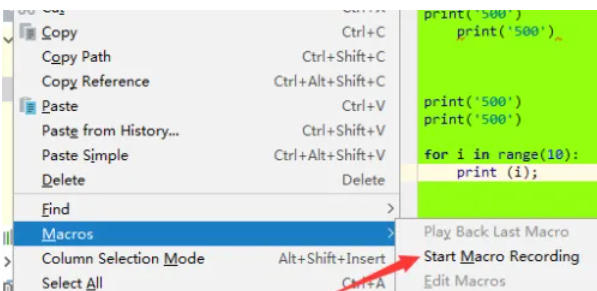 PyCharm中如何进行宏的录制——详细步骤解析