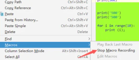 PyCharm中如何进行宏的录制——详细步骤解析