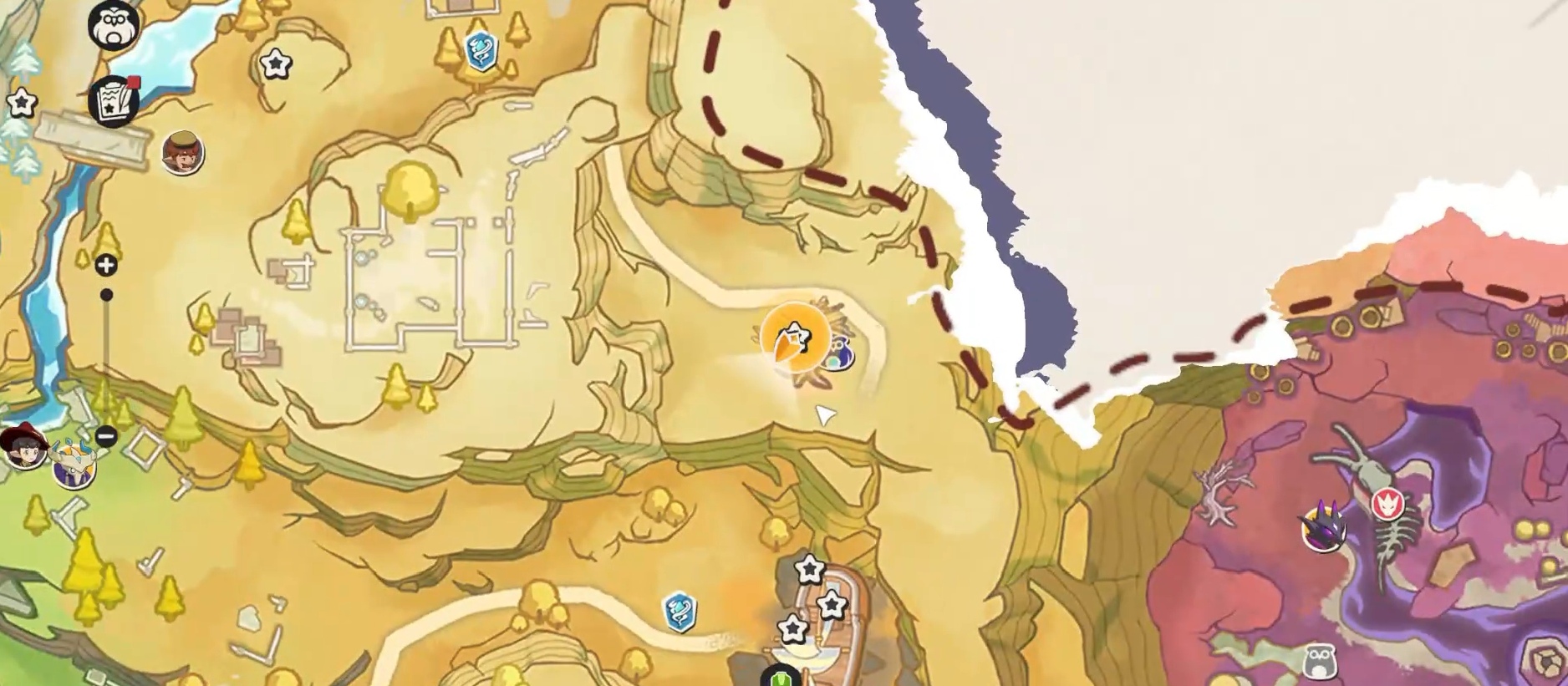 《洛克王国：世界》中的星霜崖地区跑图指南