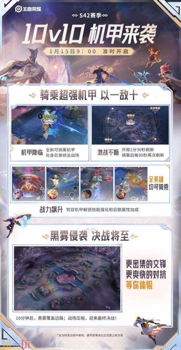 王者荣耀的10V10模式经过全面革新,迎来全新升级!2026年1月15日,强大的机甲将首次亮相峡谷! 王者荣耀的10V10模式经过全面革新,迎来全新升级!2026年1月15日,强大的机甲将首次亮相峡谷!