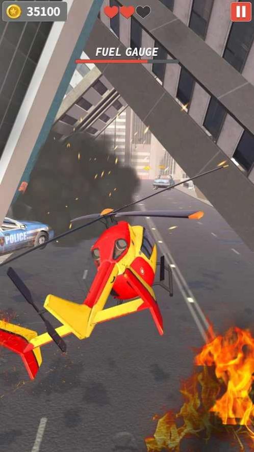 直升机逃生游戏