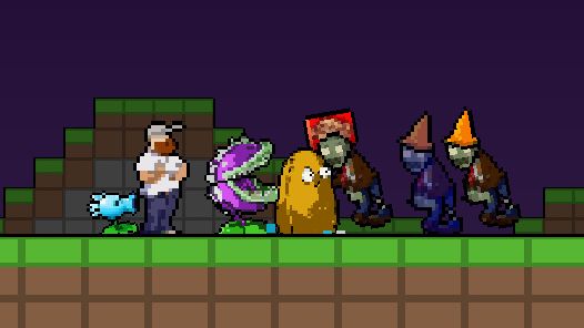 横板像素植物大战僵尸