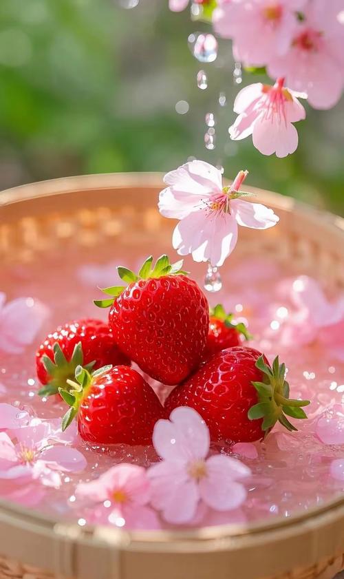 草莓樱桃向日葵