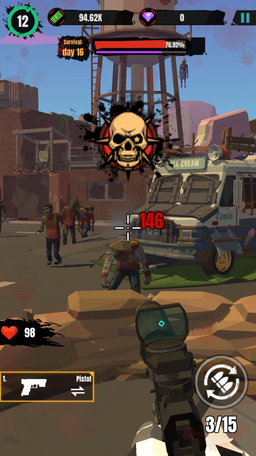 僵尸生存射击战争中文版