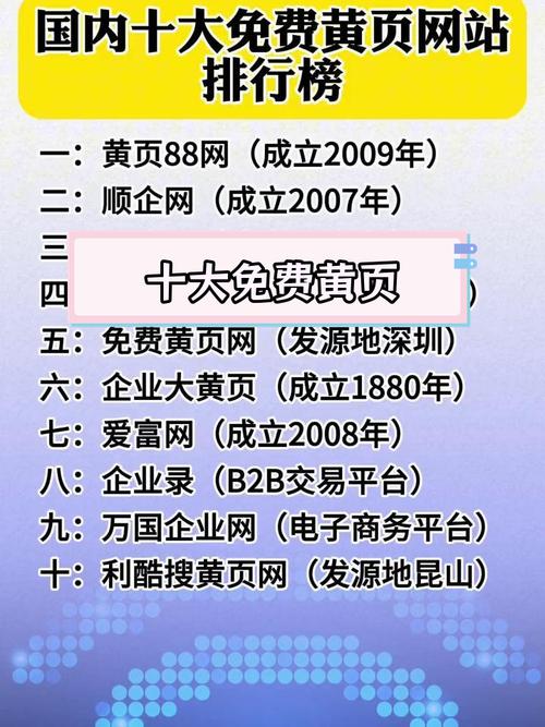 中国黄页网络站免费