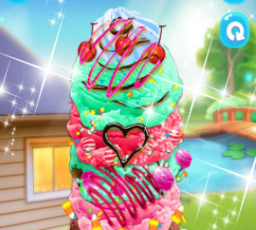 小公主做冰淇淋