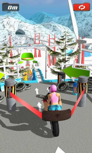 斜坡自行车跳跃