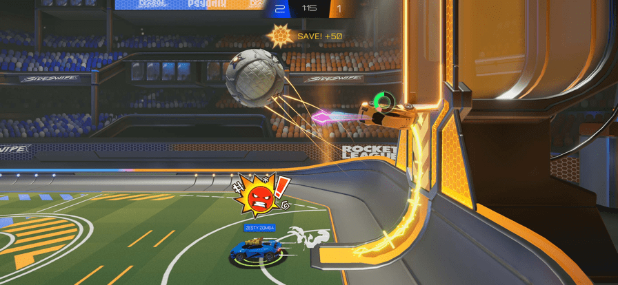 火箭联盟侧边撞击手机版