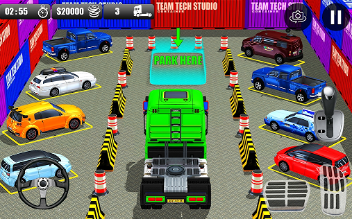 重型卡车模拟器停车