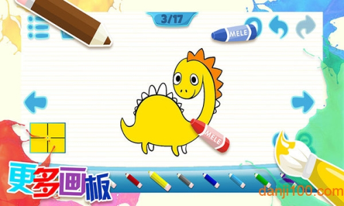 儿童画画填色涂鸦正版